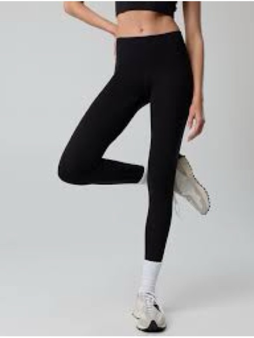 OFFLINE by Aerie High Rise 7/8 Leggings Black Size Small